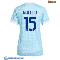 Fotballdrakt Dame Juventus Pierre Kalulu #15 Bortedrakt 2025-26 Kortermet